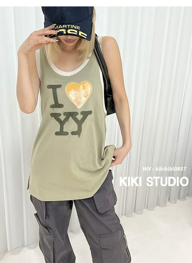 [OPEN YY] / ☆ 24SS KNOTTED SLEEVELESS / SKY BLUE 