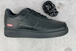 thumbnail for Air Force Sup Tricolor New Batch Soft Leather Special Offer Benefits Air Force One SUPREME White Black Wheat