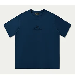 thumbnail for LP Men's Crew Neck Short Sleeve T-Shirt L Weight 220g 100% Cotton 20 counts Combed Tight Sairo Spinning Medium Thickness Printed Design Fabric Weight 220g Structure Crisp Fit Casual and Versatile New Spring 2026 K2621013184