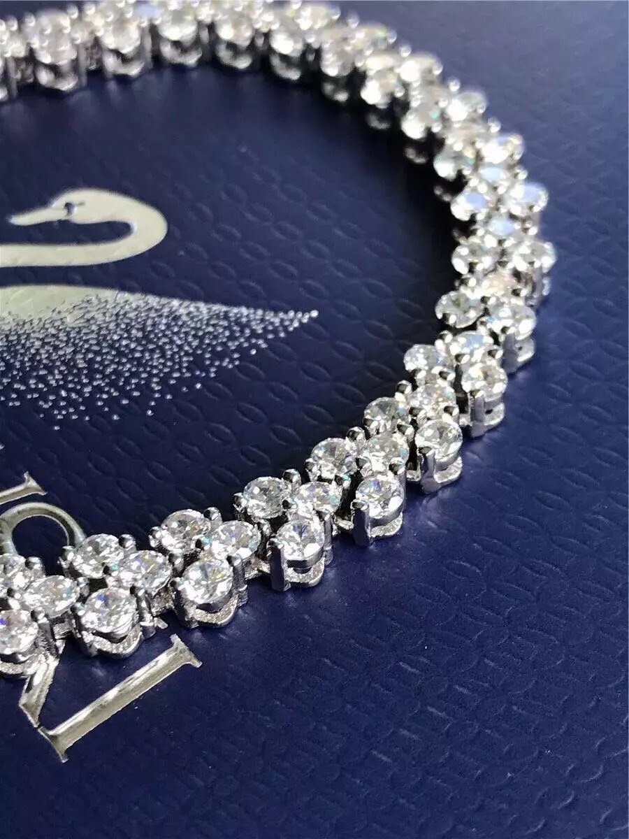 Adjustable Length Zircon Crystal Couple Bracelet in Instagram Style