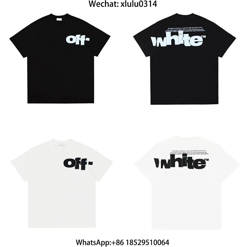 Ow_OFF字母短袖