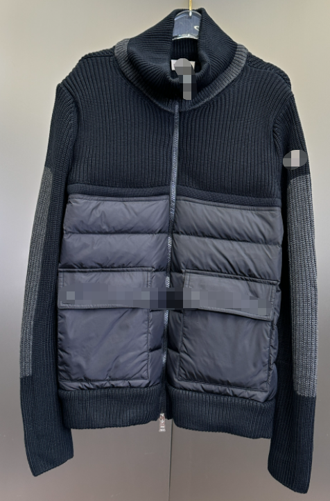 M sheep sweater splicing jacket