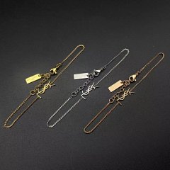 Women's bracelet gold plated style ins popular popular small red book recommendation Qixi gift Valentine's Day limit