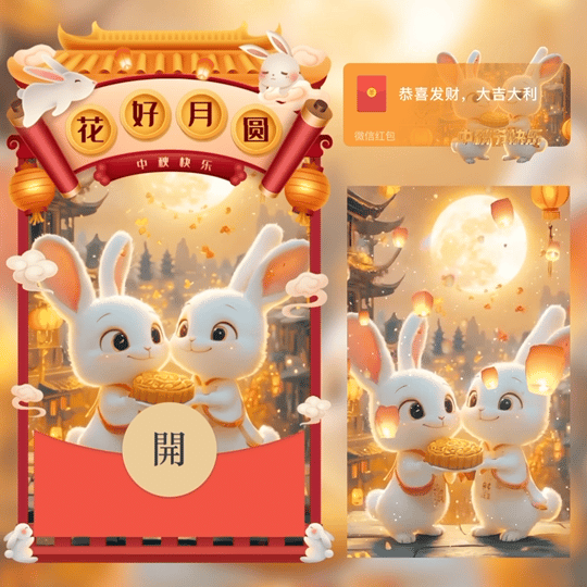 中秋节快乐/新版动态/LM红包封面皮肤