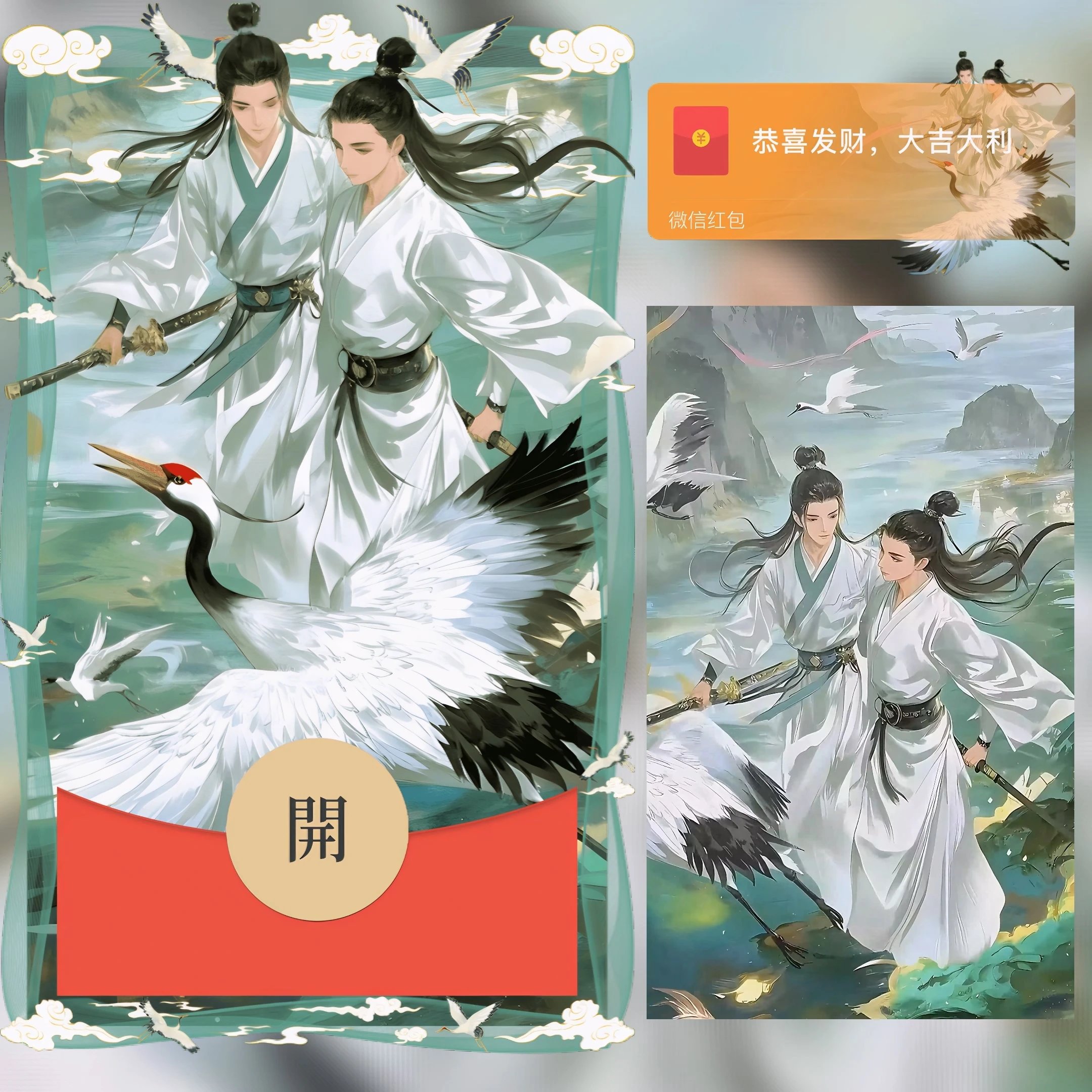 【红包封面】白鹤少年/LN