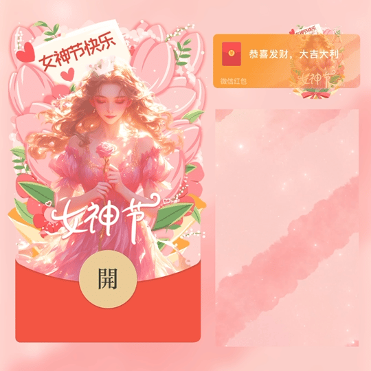 女神节快乐/新版动态/LM红包封面皮肤