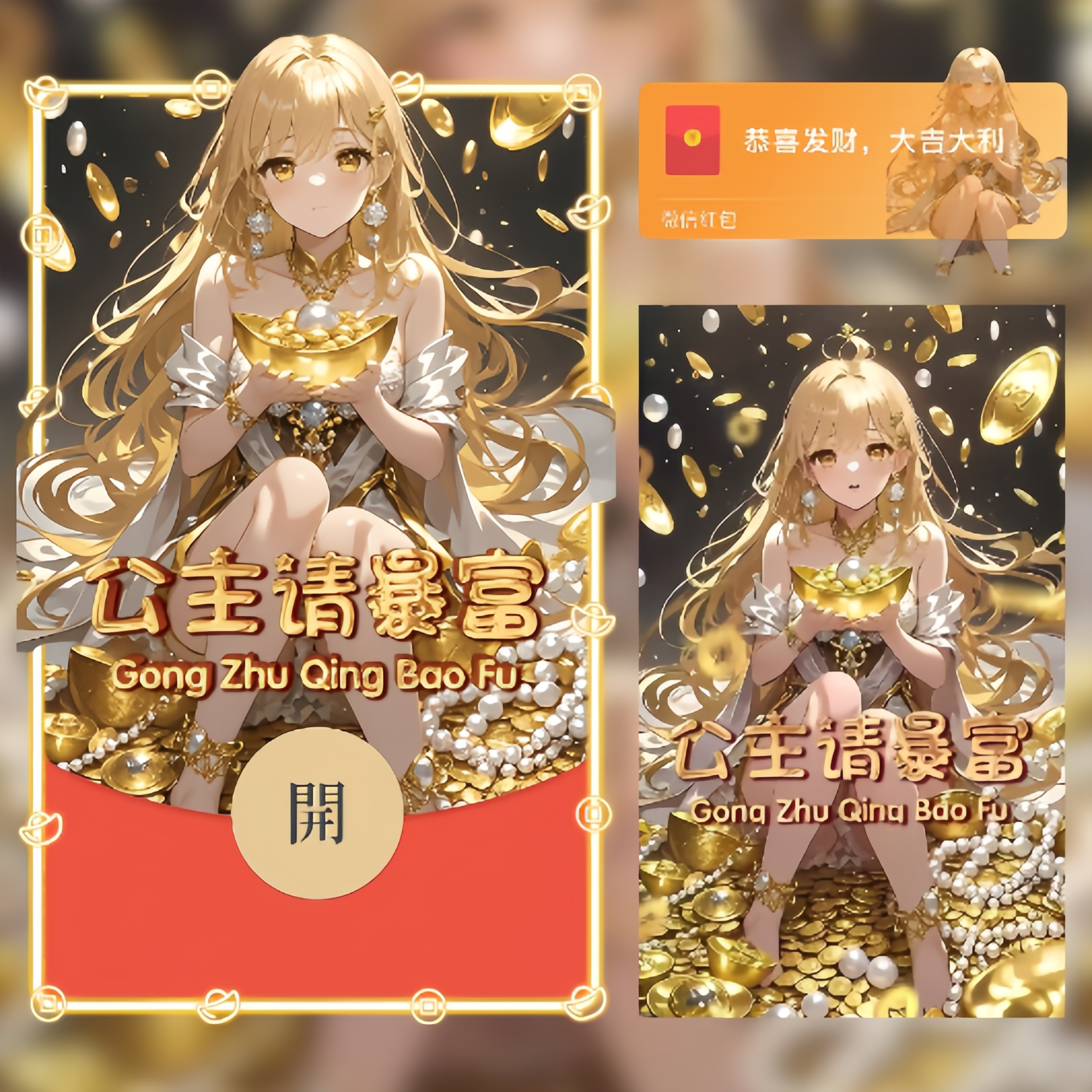 【红包封面】公主请暴富/ln
