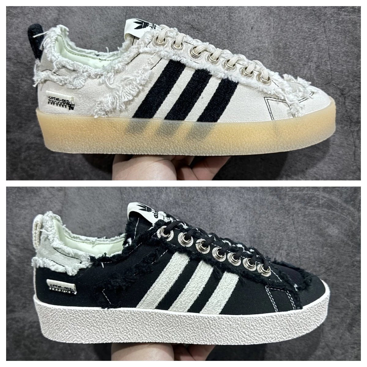 Adidas Campus 80S x SONG FOR THE MUTE Distressed Canvas Sneakers