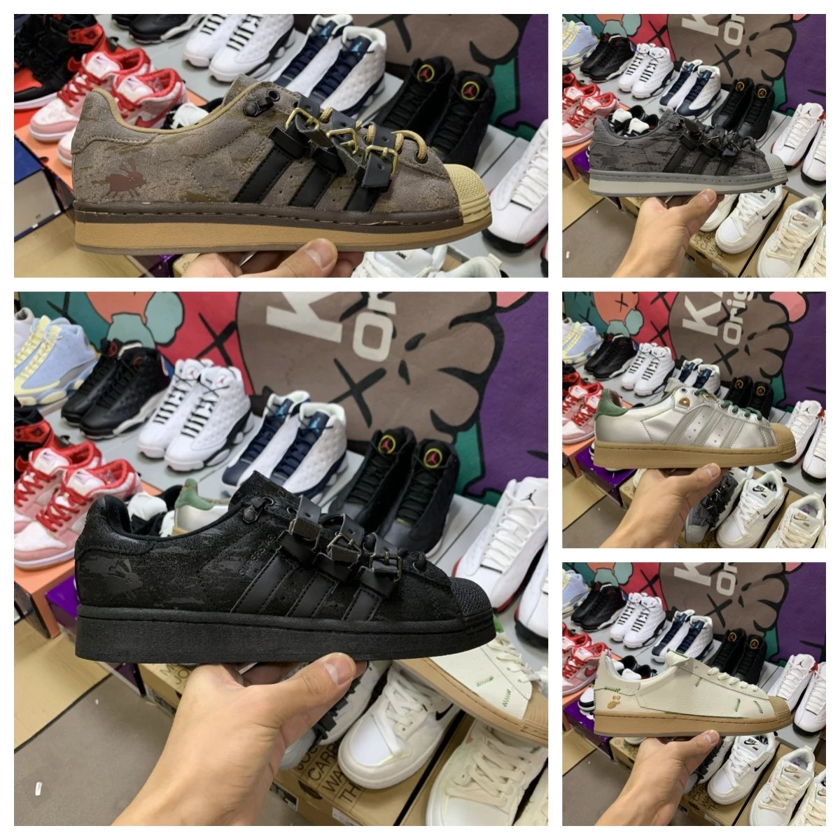 Melting Sadness Adidas Originals Superstar Karoro Hole Sneakers