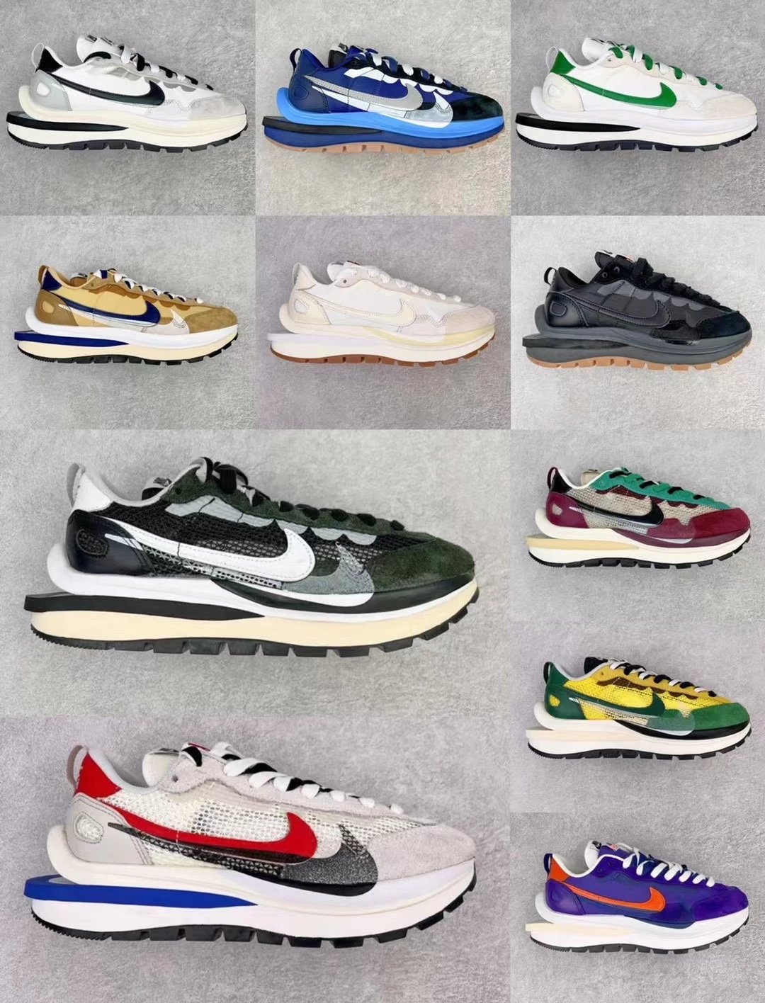 Sacai x Nike VaporWaffle 3.0 Multi-color Sneakers