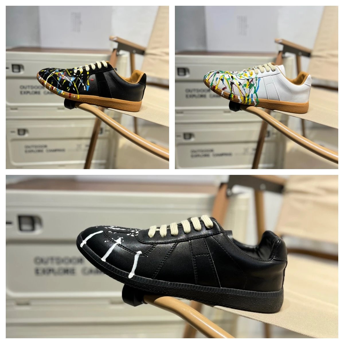 Maison Margiela Replica Calfskin Sneakers Multi-color