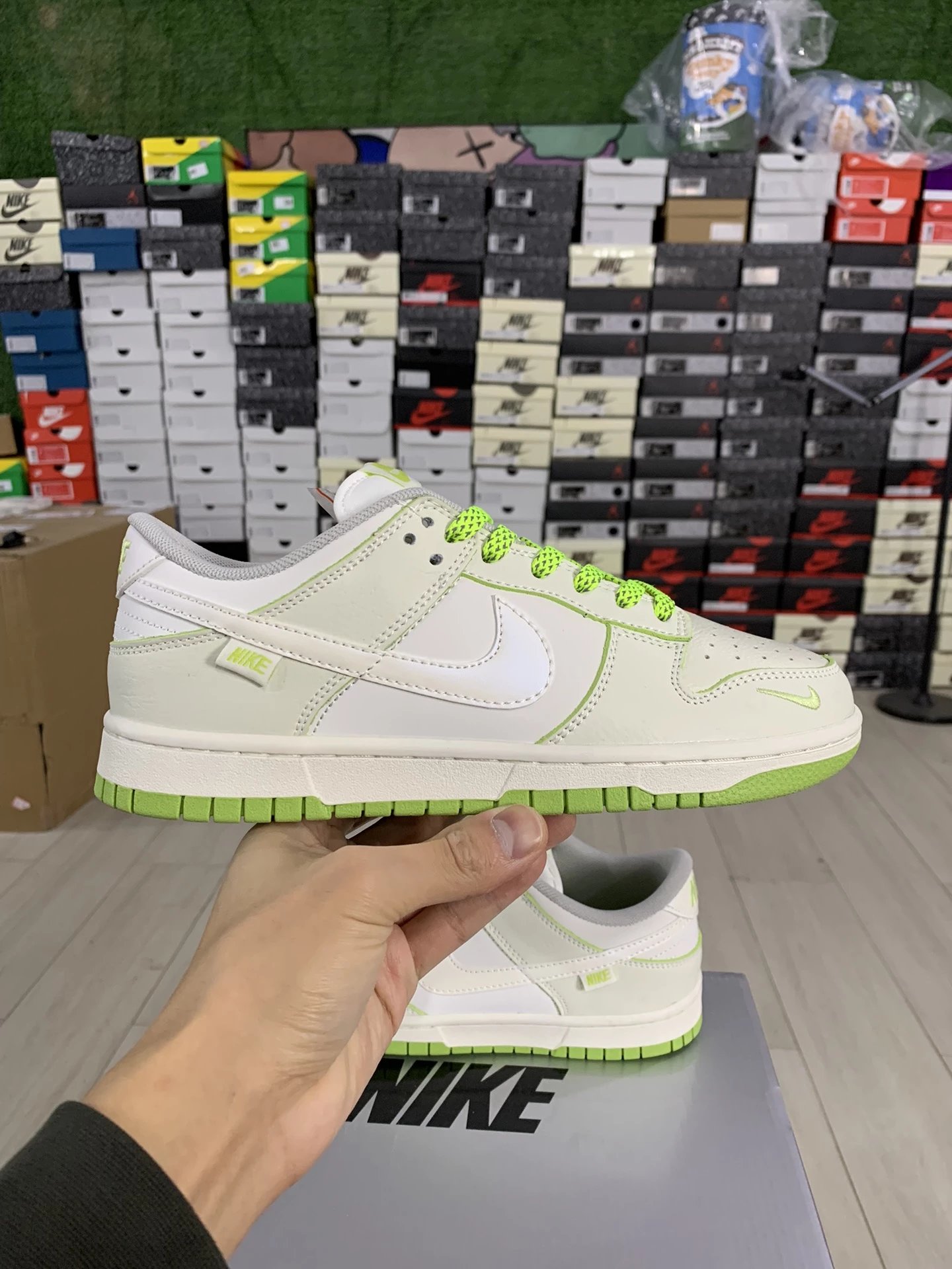 Nike SB Dunk Low Neon Green Low Top Skate Shoes