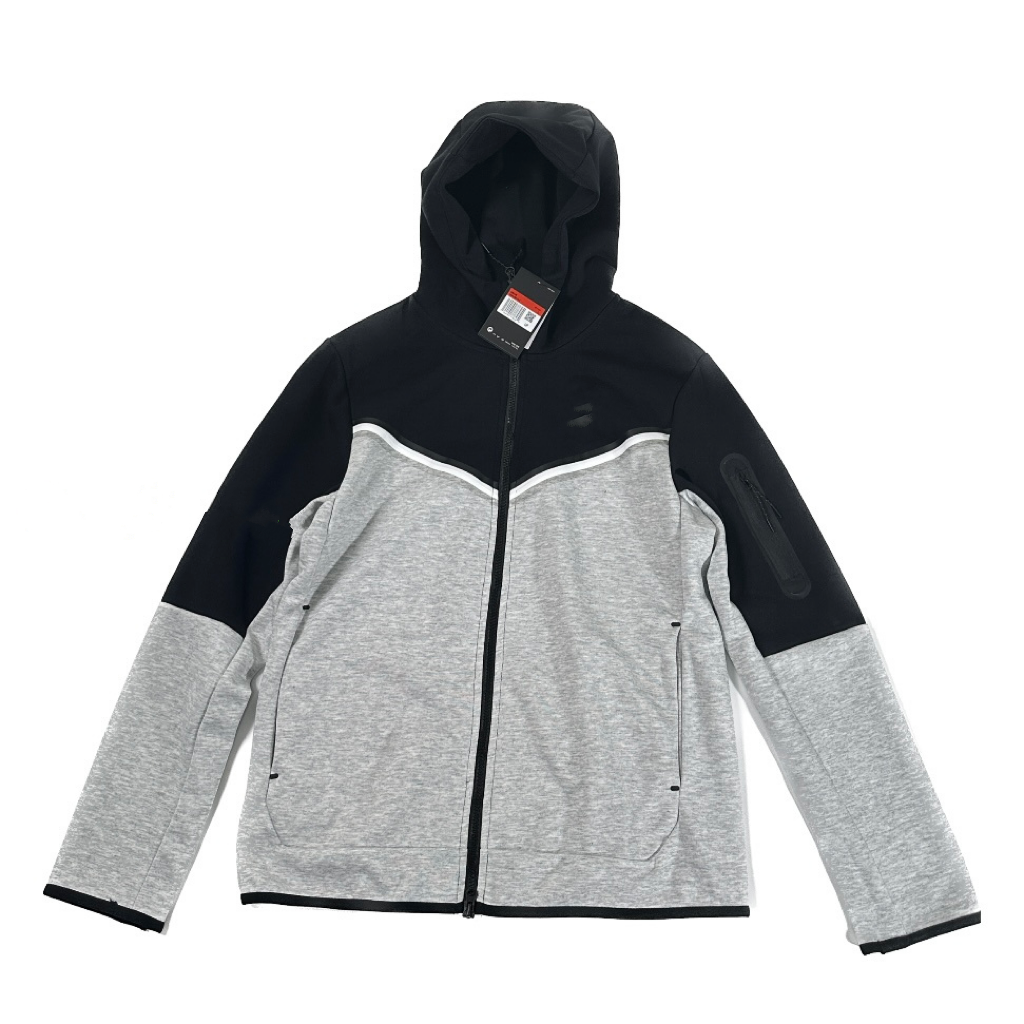 BLACK-LGHT GREY half sleeves