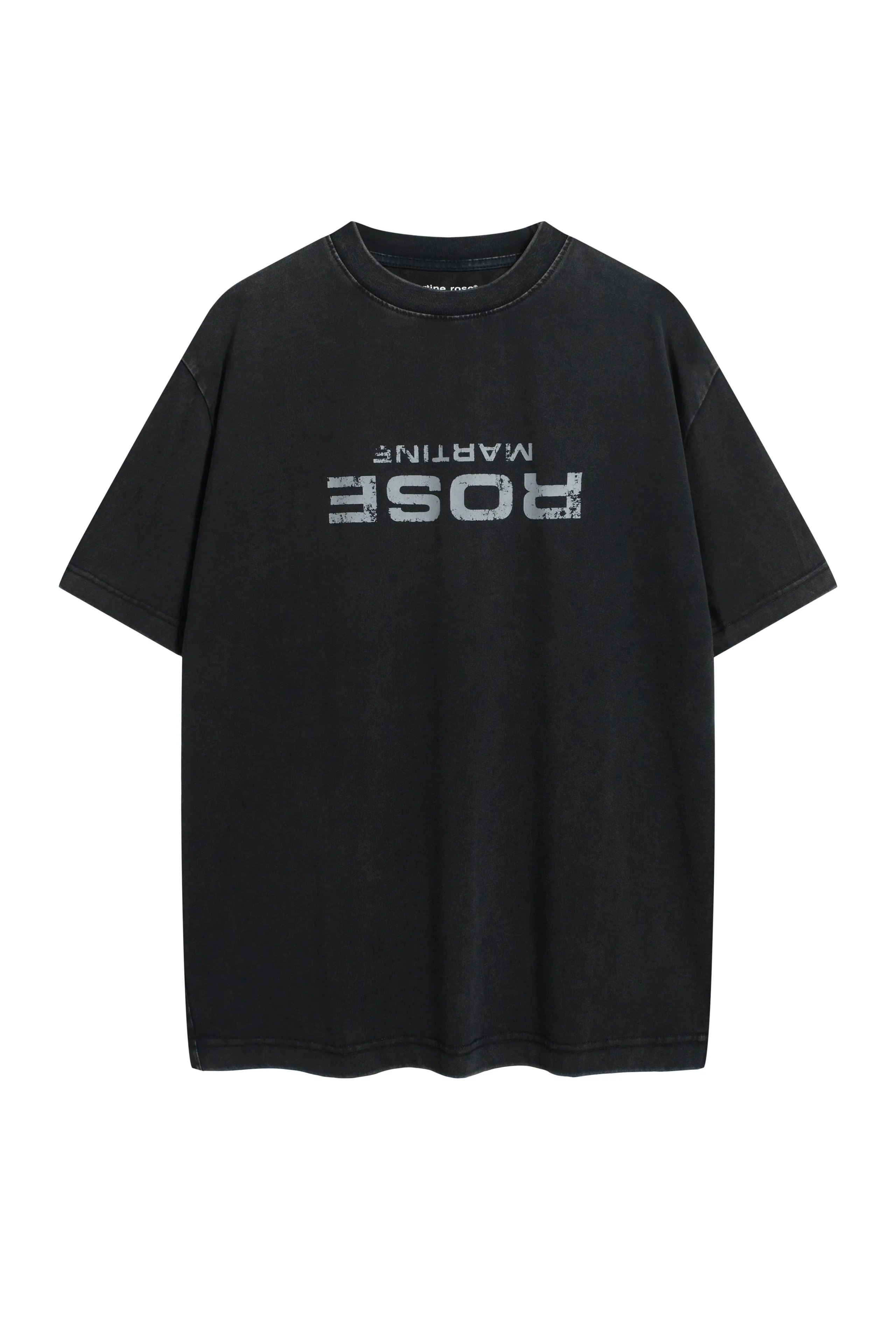 Inverted Letter Logo Print T-Shirt Black photo 6
