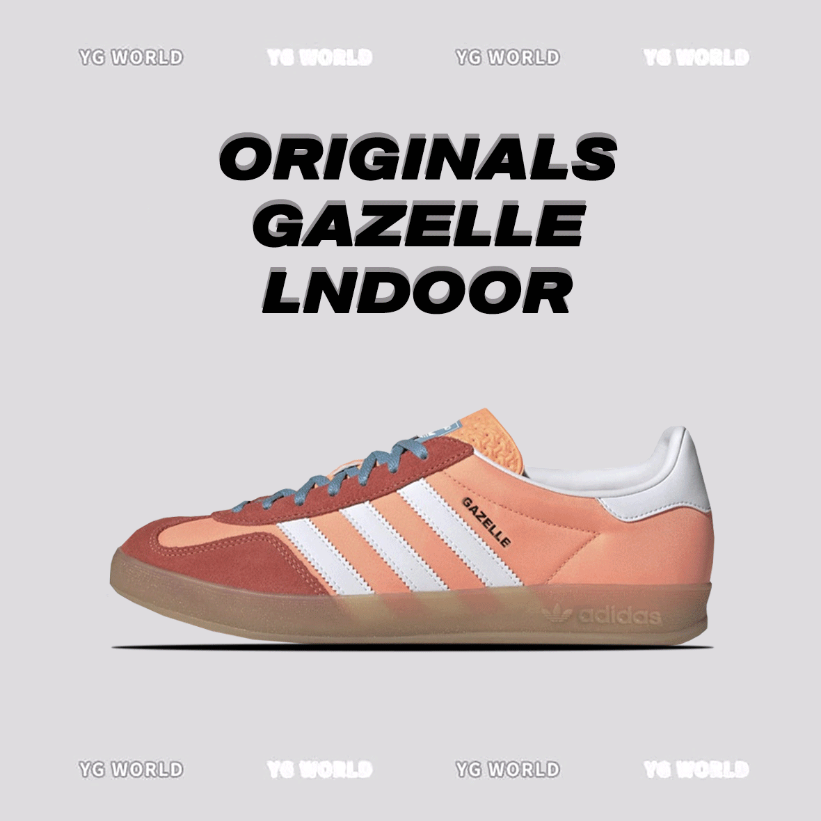 『YG』 ☘ Clover Training Shoes T-Head Shoes Gazelle Indoor Antelope Seat Transparent Jelly Bottom Originals Classic Trend Versatile Couple Retro Low Top Board Shoes Lightweight, Anti slip, Wear resistant Men and Women's Casual Shoes Blue and White HQ9017 White Orange HQ9016 Pure Original