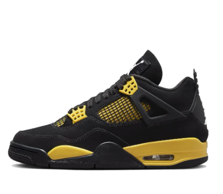 Jordan 4 Motorsport Shoes — Black and Yellow Thunder DH6927-017 colorway — USFans Spreadsheet photo