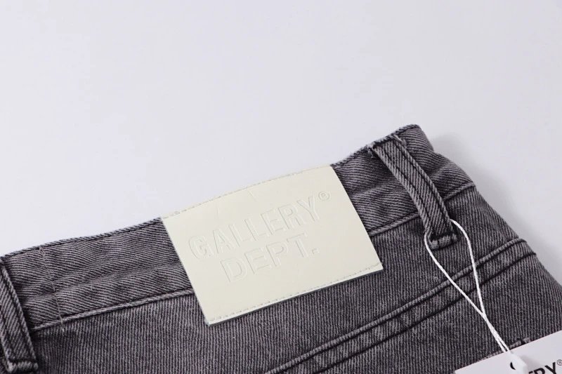 Design Flared Jeans with Contrast Black Panels Gray Jeans product detail 23 in Litbuy spreadsheet finds