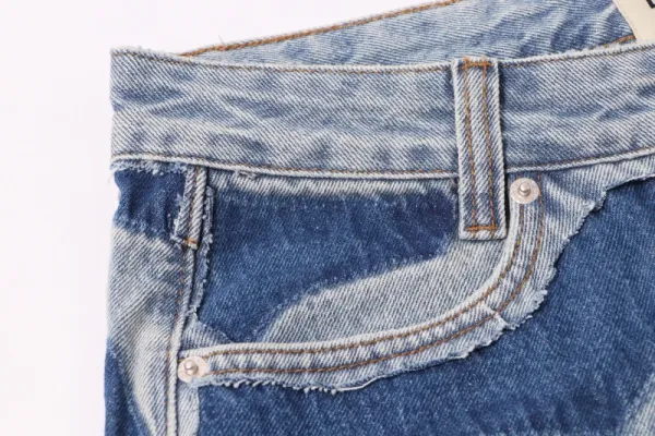 Gallery Dept 665# Patchwork Wave Denim Jeans - 15