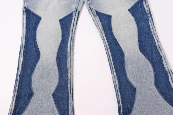 Gallery Dept 665# Patchwork Wave Denim Jeans - 17