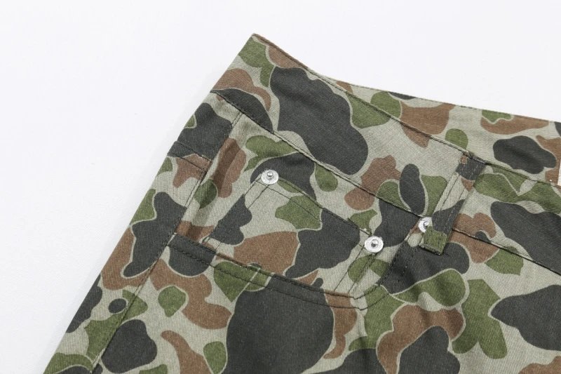 Washed Camouflage Straight-Leg Pants photo 8