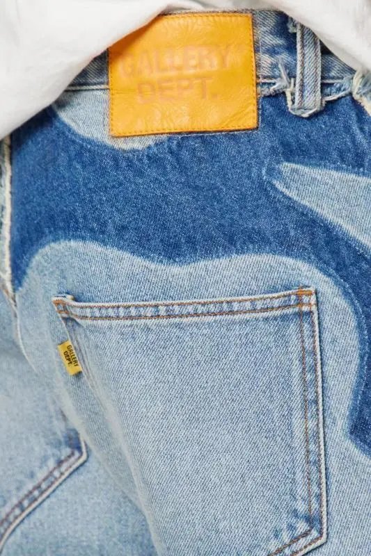 Gallery Dept 665# Patchwork Wave Denim Jeans - 9