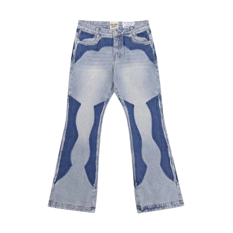Gallery Dept 665# Patchwork Wave Denim Jeans - 12