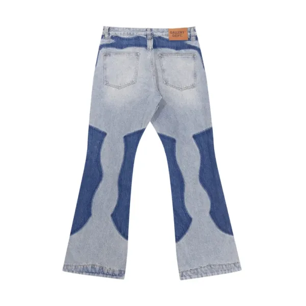 Gallery Dept 665# Patchwork Wave Denim Jeans - 13