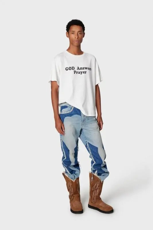 Gallery Dept 665# Patchwork Wave Denim Jeans - 6