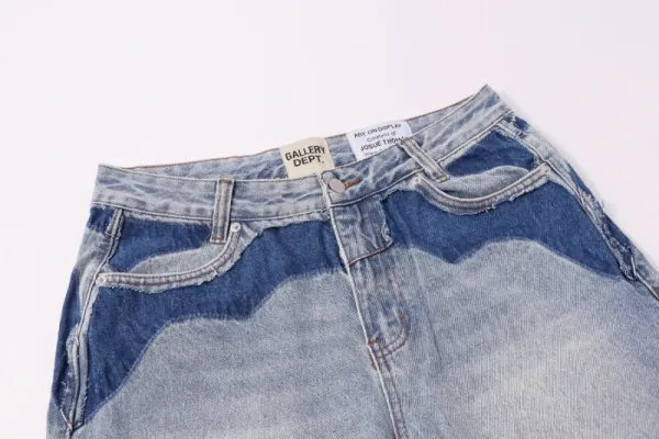 Gallery Dept 665# Patchwork Wave Denim Jeans - 14