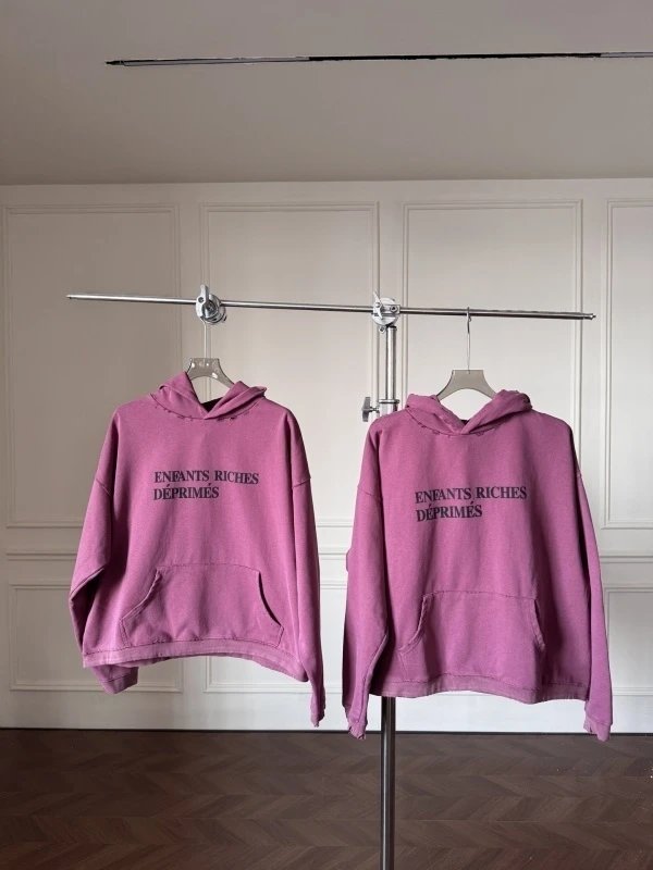 ENFANTS RICHES D É PRIM É S (ERD Melancholic Rich Second Generation) Classic Slogan Foam Printed Hoodie