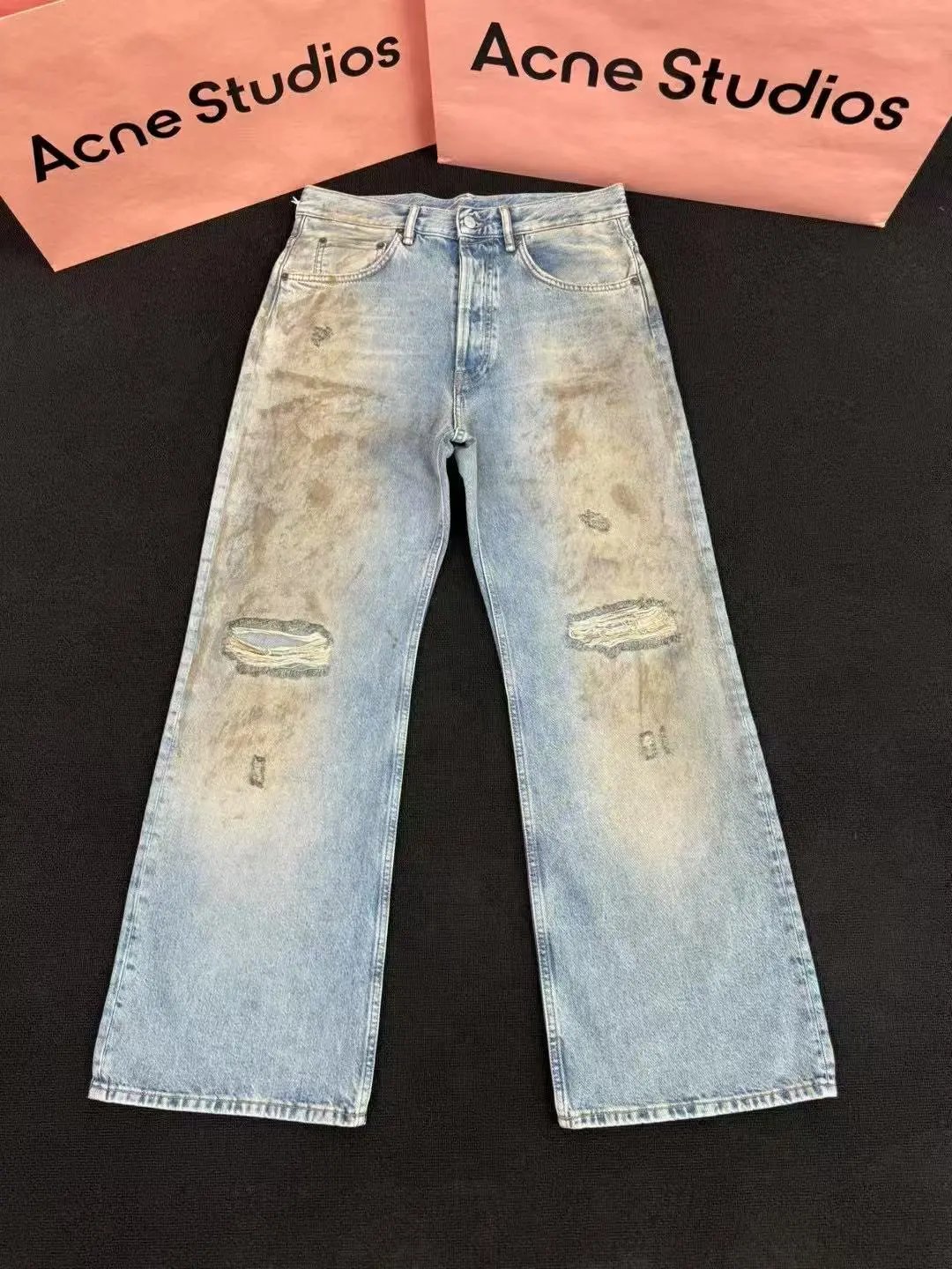 Acne Studios Distressed Wide-L