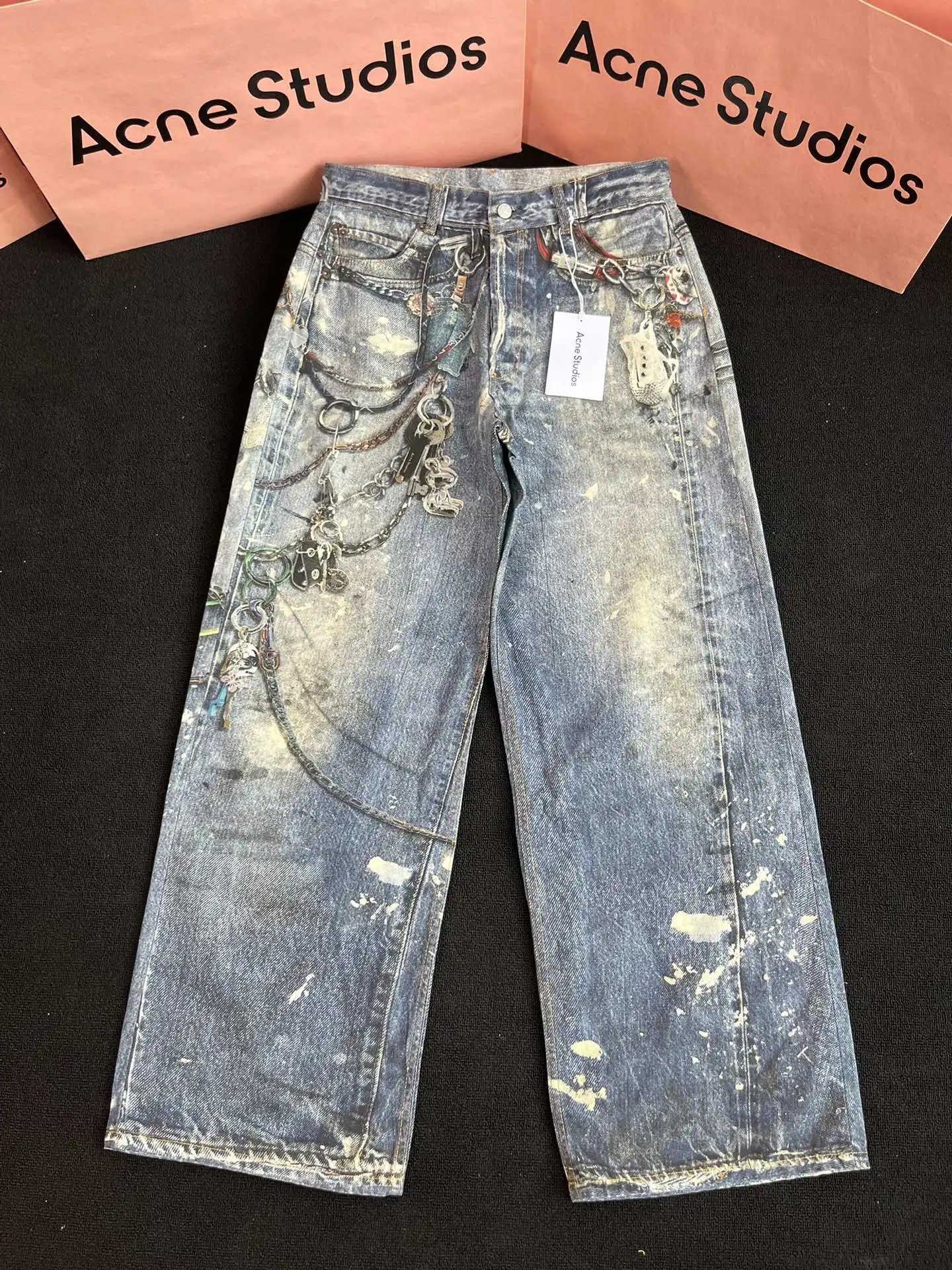 Acne Studios Distressed Wide-L