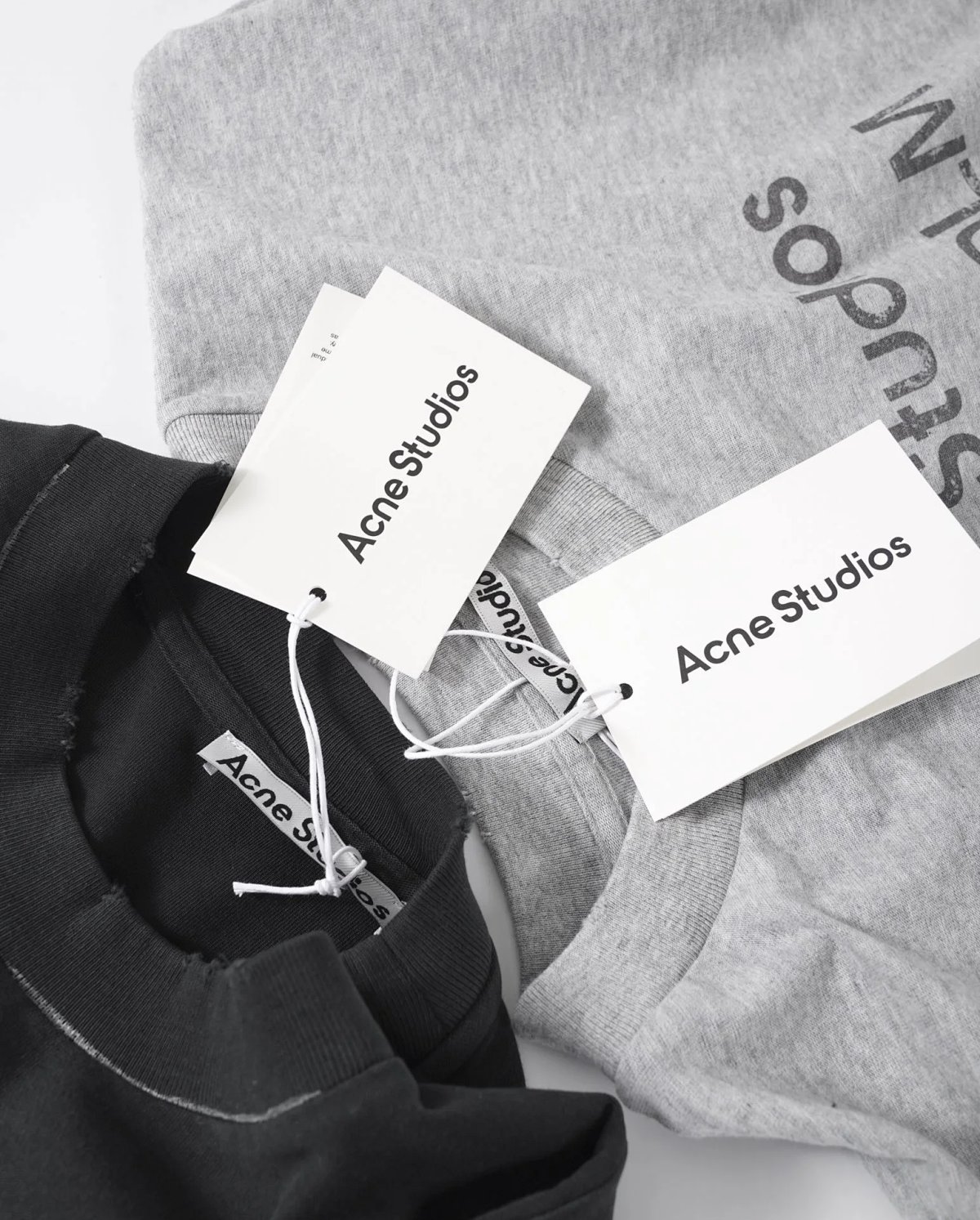 Acne Studios Stockholm 1996 Logo T-Shirt Black and Gray product detail 10 in Litbuy spreadsheet finds