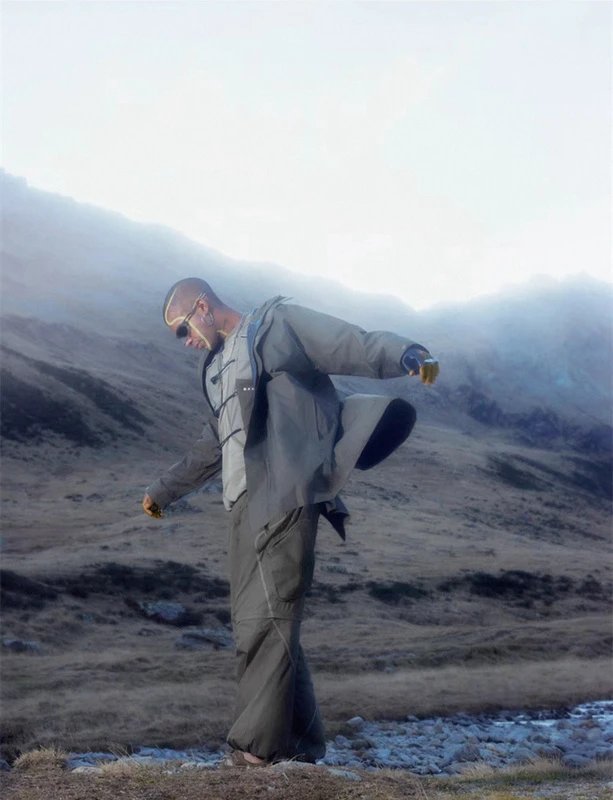 Unidentified Cargo Pants Gray Technical Pants - 9