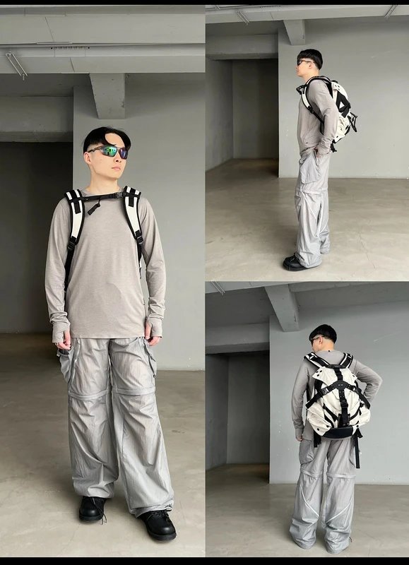 Unidentified Cargo Pants Gray Technical Pants - 10