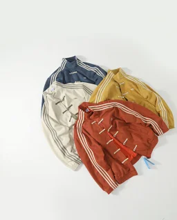 thumbnail for AD Stand Collar Vintage Casual Jacket-K43