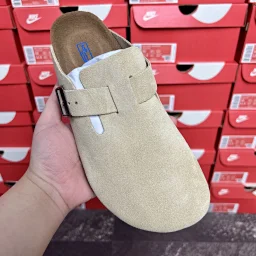 thumbnail for Boston Suede slippers Baotou semi-slipper