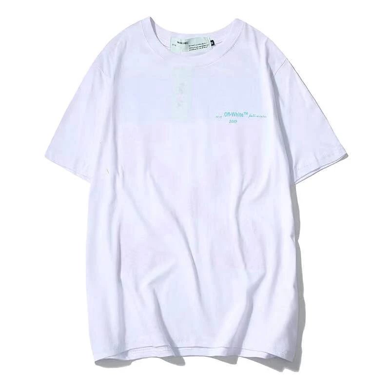 Off-White Circle Logo Tape Detail White T-Shirt - 14