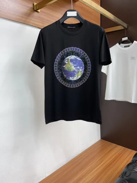 Fendi FF Logo Print Black Orange T-Shirt - 11