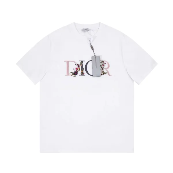 Dior CD Logo White Polo Shirt with Navy Tote Bag - 12