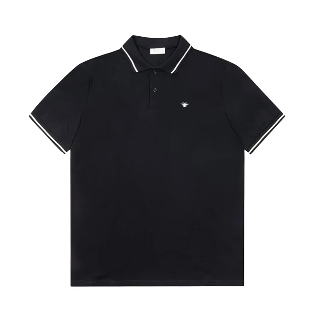 Dior Shirts Short-Sleeve Polo with Oblique Pattern and Zip-Placket Variants product detail image 11