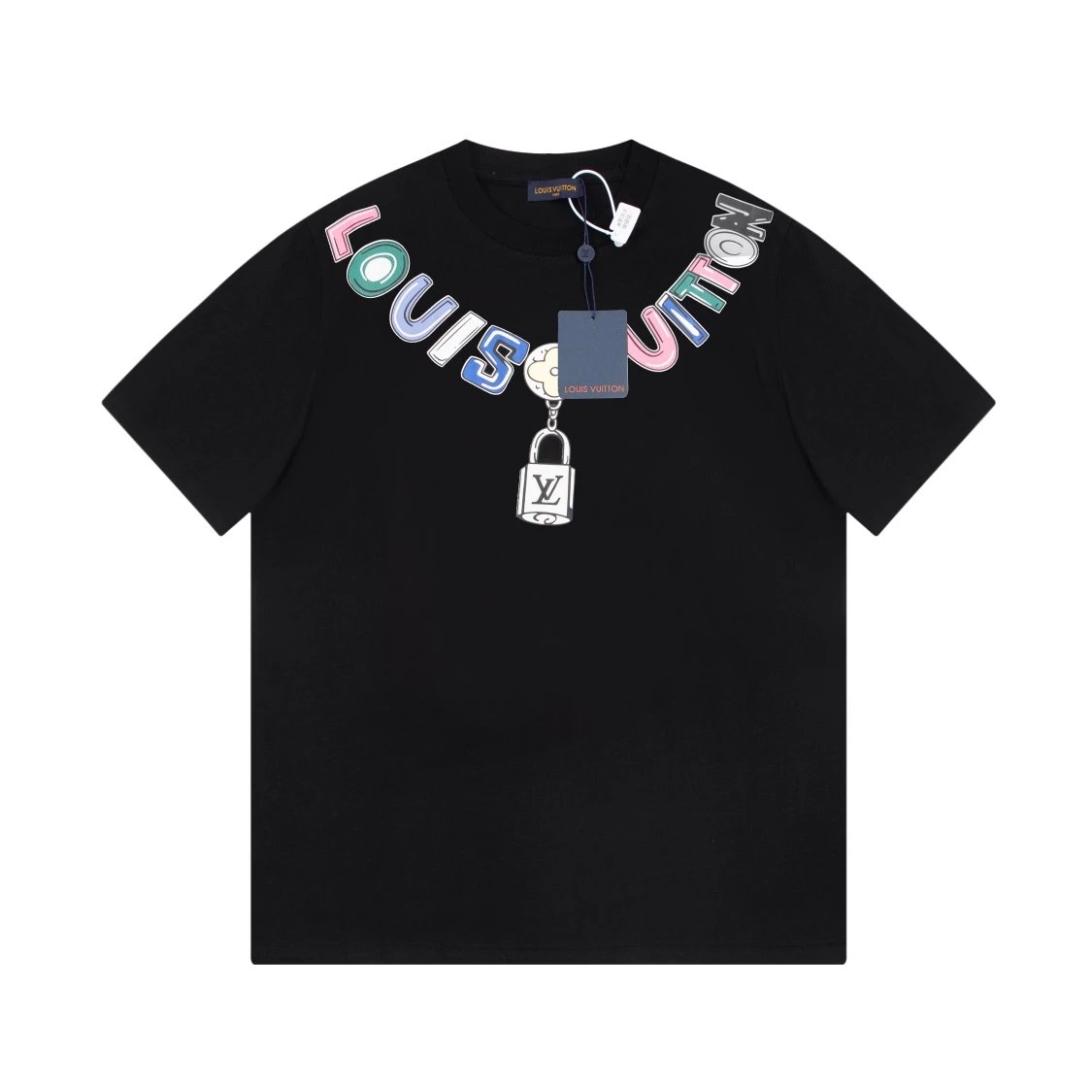 Louis Vuitton Bird Motif LV Print Black T-Shirt - 12