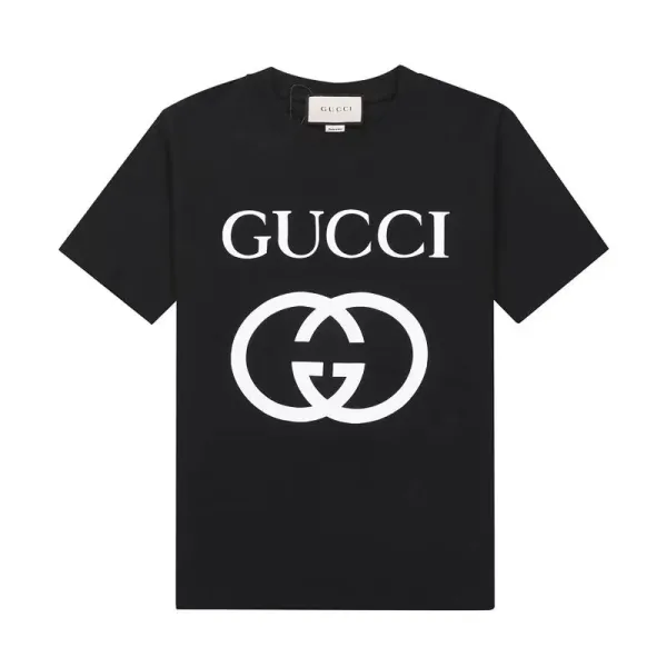 Gucci Interlocking GG Rabbit Motif Black T-Shirt - 11
