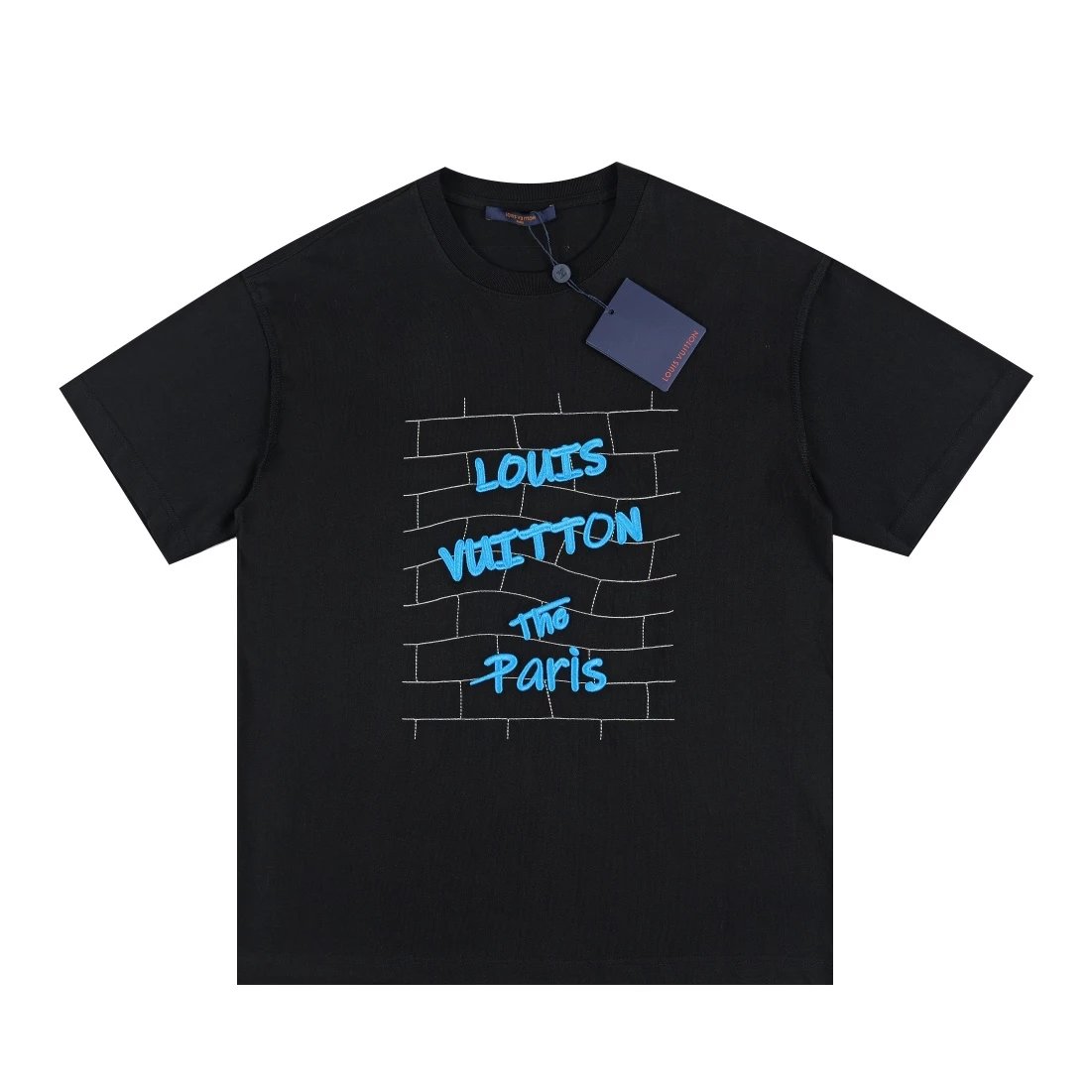 Louis Vuitton Bird Motif LV Print Black T-Shirt - 11