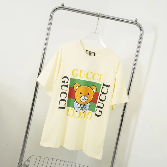 Gucci Shirts Short-Sleeve Logo Stripe Polo Shirt product detail image 11
