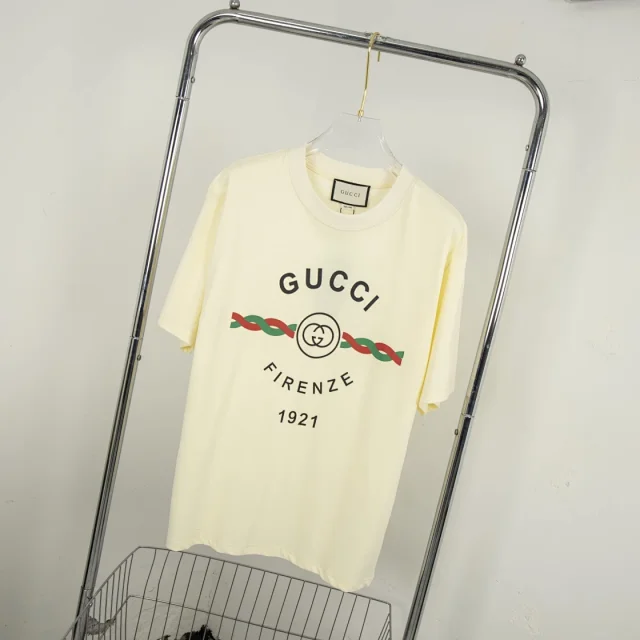 Gucci Shirts Short-Sleeve Logo Stripe Polo Shirt product detail image 10