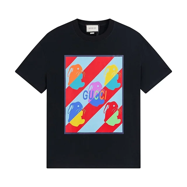 Gucci T-Shirts Short-Sleeve Logo Graphic product detail image 12