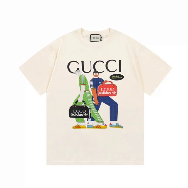 Gucci T-Shirts Short-Sleeve Graphic T-Shirt product detail image 14