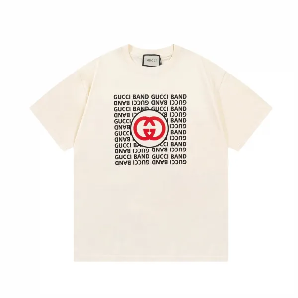 Gucci Rabbit Print Graphic T-Shirt Beige - 12