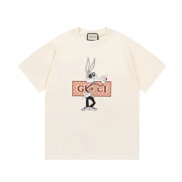 Gucci x Warner Bros Bugs Bunny GG Print Cream T-Shirt - 12